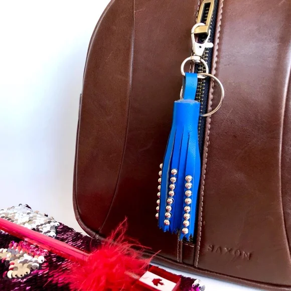 Leather tassel, charm, keychain - Picture 3 of 4